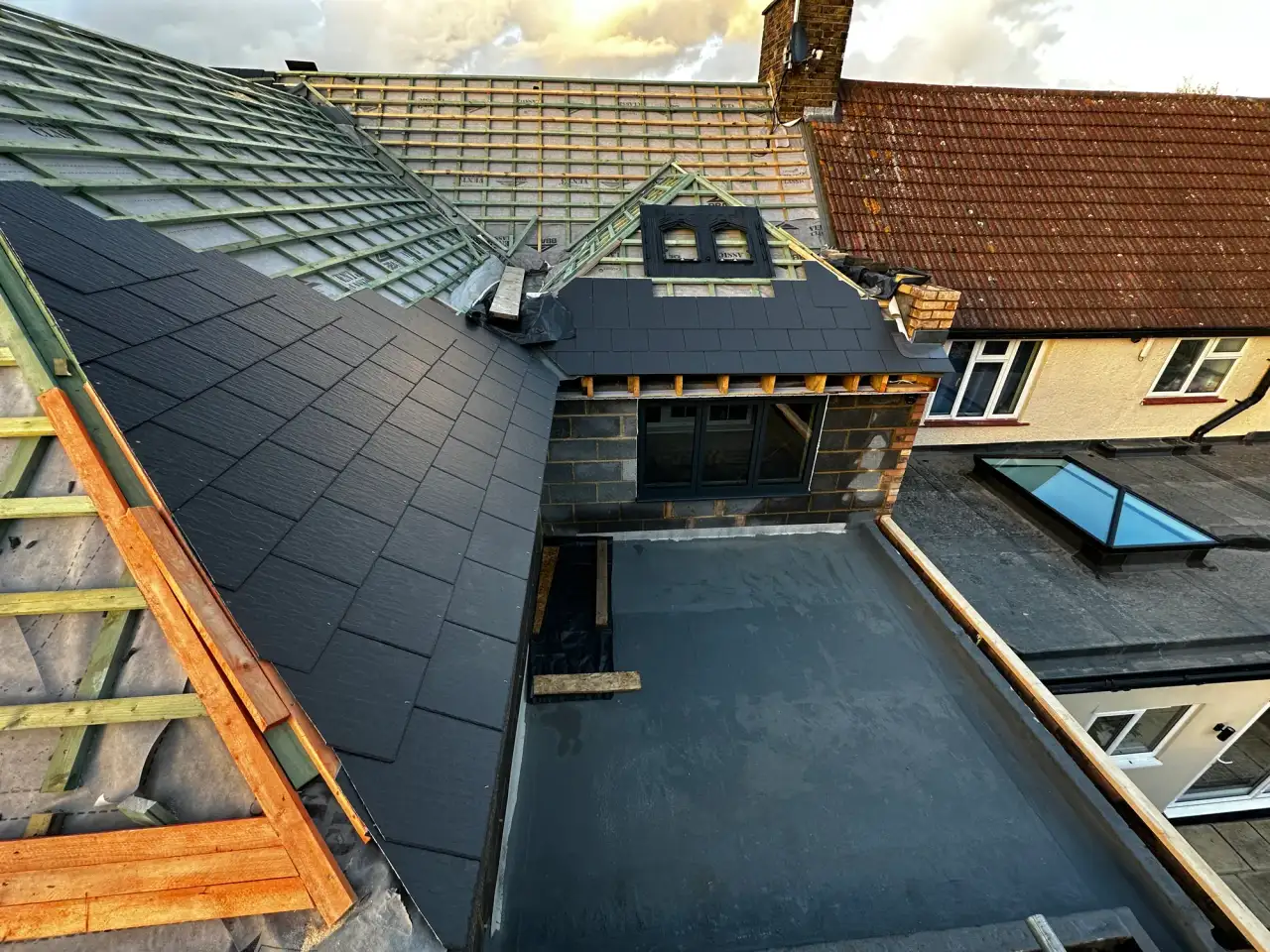 New roof installation by Vanguard Roofing