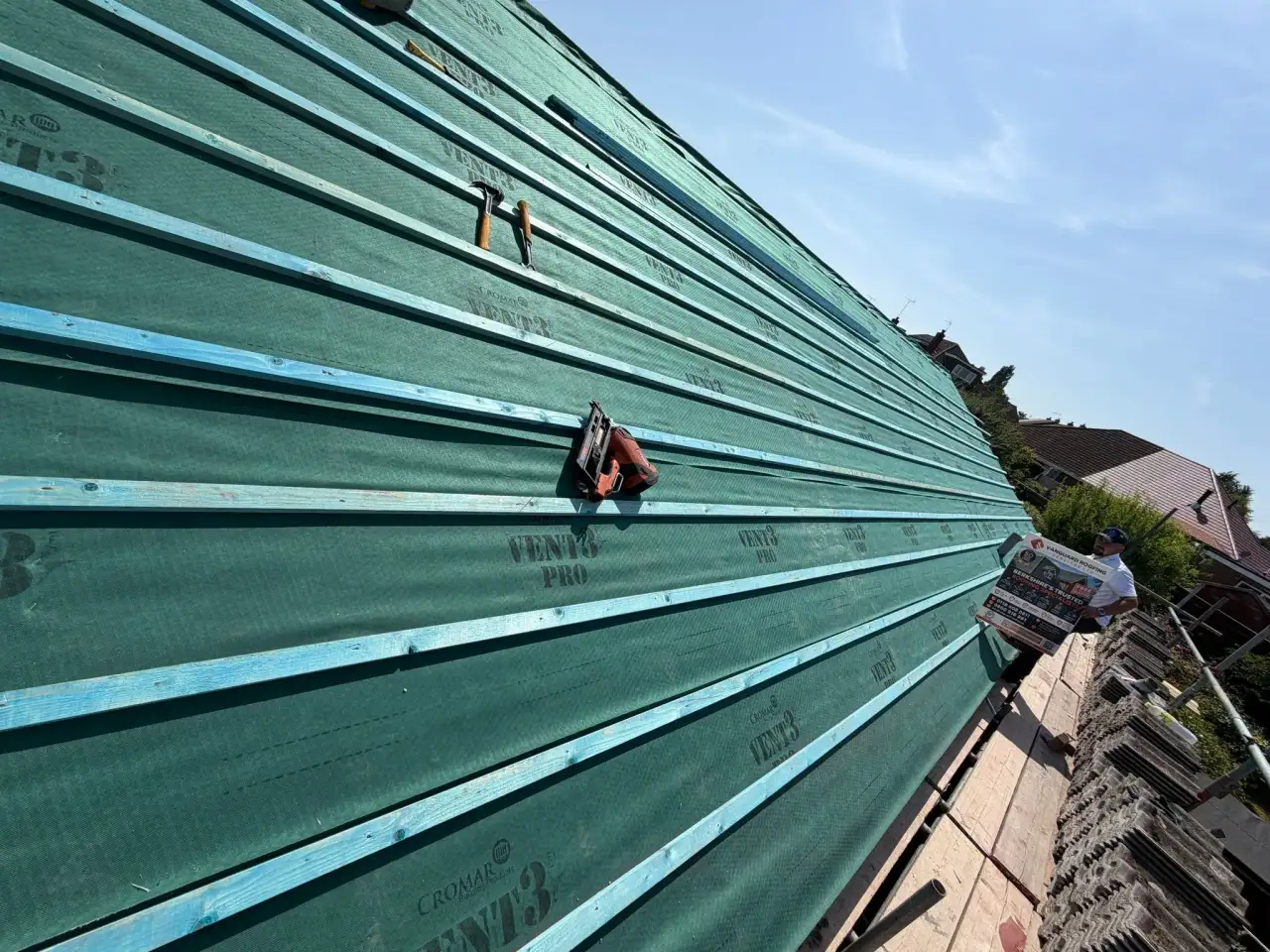 Complete re-roof by Vanguard Roofing Services
